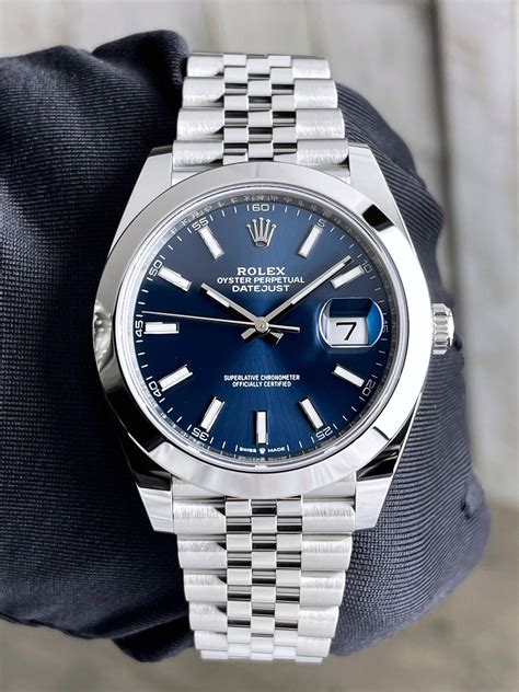 oyster bracelet for rolex datejust|Rolex Datejust blue face 41mm.